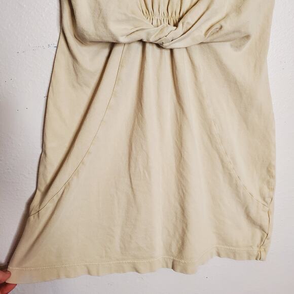 L Space Beachwood Twist Front T-Shirt Dress Sand Size XS Short Sleeve Neutral - Picture 5 of 11